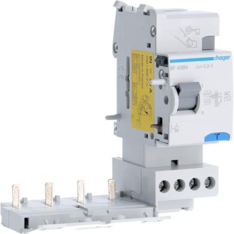 Hager blocco differenziale 4p 300ma 25a ac 2m bf426n