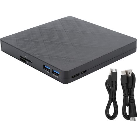 Lecteur Graveur Externe CD DVD USB 3.0 pour PC et Ordinateur de Bureau (1/5)