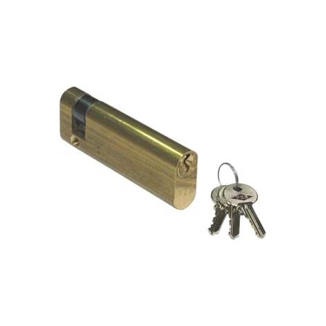 MEZZO CILINDRO OVALE PER MANIGLIONI ANTIPANICO NF150  mm.76 decentrato (60x16) (NF150)    NUOVA FEB