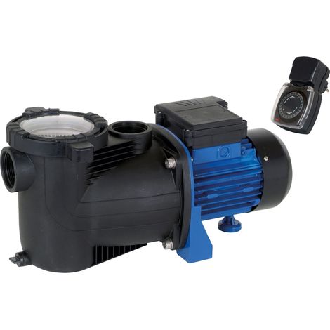 T.I.P. SPP 400 FT Pompa per pisci, pompa per filtro, pompa per circolazione con timer, fino a 10.000 l/h, colore nero e blu (1/5)