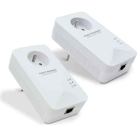 Prise CPL netsocket Duo 1200 avec prise gigogne