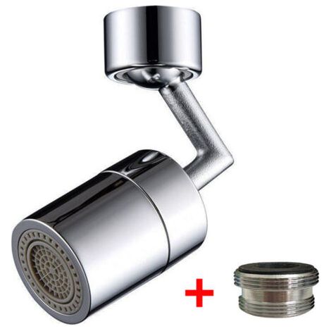 Aérateurs pour Robinet Laiton Rotation à 720 °, Aerator avec Double Fonction pour Cuisine De Pulvérisation Mousse Aérateur, Salle de Bain, Robinets avec Buse à Filetage Externe M22(1 PiÈCes) (1/5)