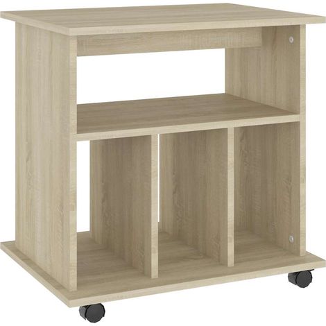 Maison Exclusive - Armario con ruedas madera contrachapada roble (1/5)