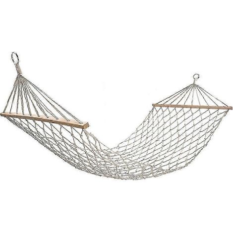 Filiyano-Hamac en bois renforcé pour l'extérieur, hamac d'intérieur en coton et lin, hamac simple/double 26-27 (1/5)