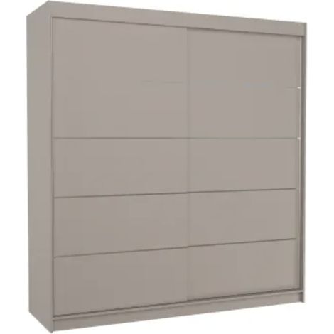 Armoire chambre adulte VONA 200cm – Design contemporain-Taupe