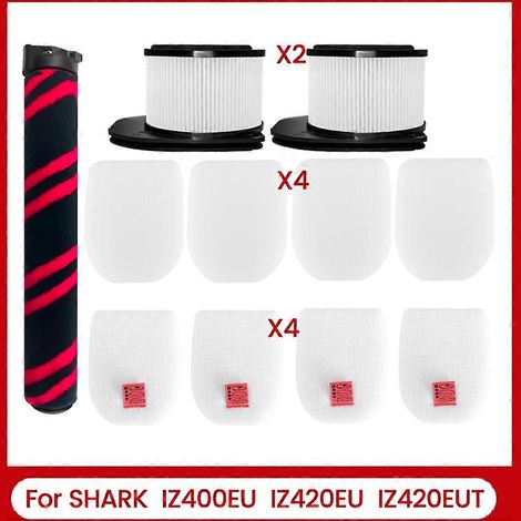 Brosse rotative, filtre HEPA, filtre en mousse et en feutre pour aspirateur balai sans fil Shark IZ400EU, IZ420EU et IZ420EUT - Accessoires (1/5)