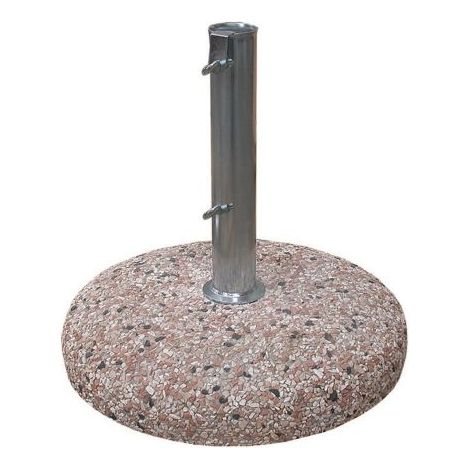 Base In Cemento Ghiaia Tonda Per Ombrelloni Diam. 45Cm Kg.25 (1/9)