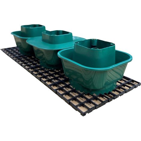 Tomato Growbag Watering Pot Kit- Set of 3 Pots with Planting Guard & Growbag Mat (1/5)