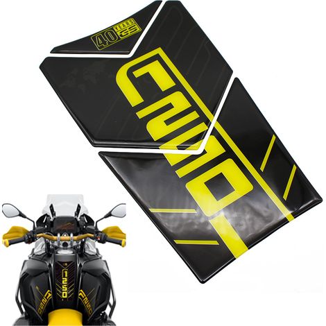 Applicable to the fuel tank sticker, the fishbone-shaped sticker and the fuel tank protector of the BMW R1250GS ADV 40th Anniversary Edition motorcycle.