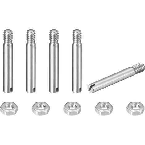 5Pcs Goujon Cylindrique À Fente M2.5 x 14mm 304 Acier Inoxydable (1/5)