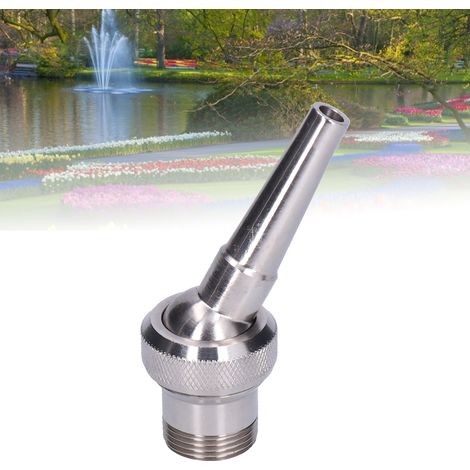Tête de Jet de Fontaine Réglable 25mm, Filetage Mâle G3/4 pour Bassin, Multi-Directionnelle (1/5)