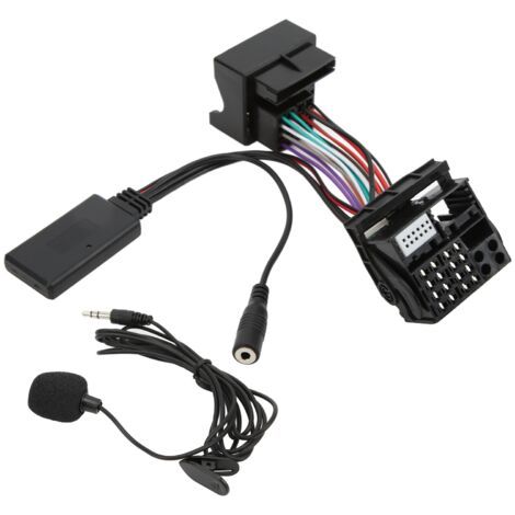 Câble audio AUX, assemblage externe de microphone résistant à la température compatible pour voiture. (1/5)