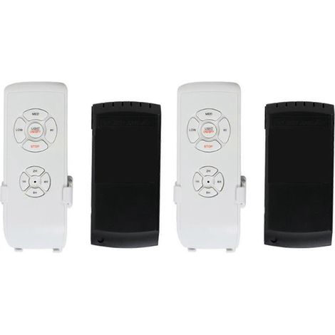 Kit de 2 télécommandes pour ventilateur de plafond, télécommande universelle compacte avec éclairage, réglage de la vitesse et de la lumière. (1/5)