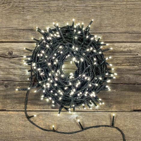 Serie Luci Natale 300 Micro Led Luce Calda Giochi Luce Filo 17 mt Uso Esterno D3313 300 LED Bianco Caldo (1/5)