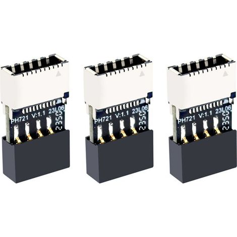 3X scheda madre USB2.0 9 pin verso TYPE-E femmina adattatore chassis presa TYPE-C scheda estensione USB 2.0 9 pin