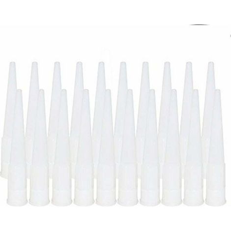 20 Pièces Cartouche Douilles Silicone Douilles embouts de Remplacement en Silicone Pointes Cartouche Cartouche Buses Buses(Diamètre intérieur de l'interface : 15 mm) (1/4)