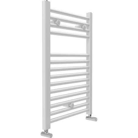 San Remo - White Heated Towel Rail - H1420mm x W750mm - Straight (1/2)