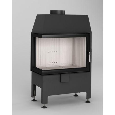 Estufa de leña de esquina Heatro 55L/P - 67cm - Ángulo: Izquierdo