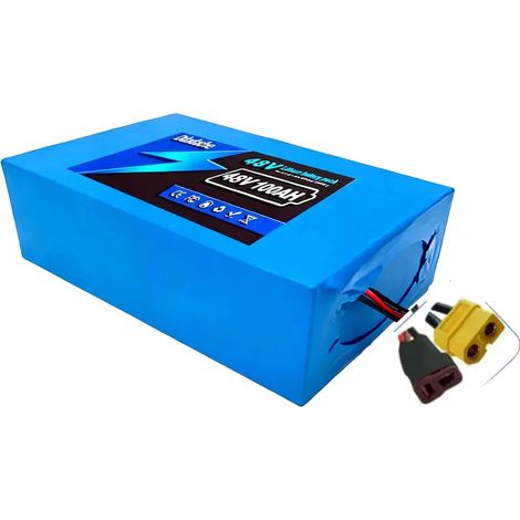 Pack de batterie lithium, capacité 100AH, design léger, T XT60 (1/2)