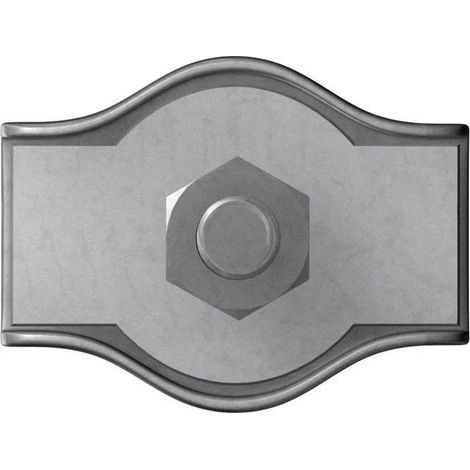 dorner-helmer Simplex abrazadera para cables acero galvanizado 2 mm