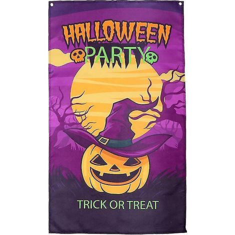 1 affiche d'Halloween pour décorations d'Halloween (1/3)