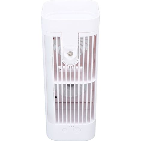 Ventilateur de table avec lampe de chevet puissance variable peu encombrant faible bruit polyvalent ventilateur de fraîcheur prêt à l'emploi avec brumisateur (1/5)