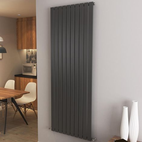 AICA Flat Panel Radiator Designer Central Heating Vertical 1800x680mm Single Anthracite