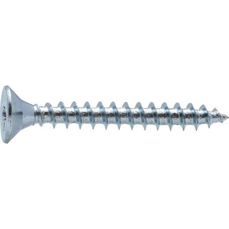 Vis à bois tête fraisée PZ zinguée Viswood filet total 3,5x40 mm (x22 vis)