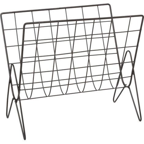 Portariviste atmosphera metallo nero 355x32 cm