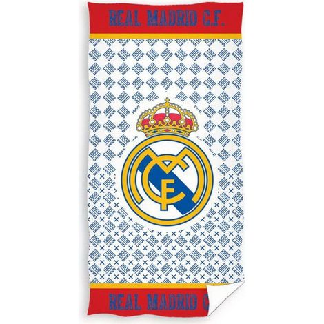Serviette de plage Real Madrid - 100 % coton 70 x 140 cm