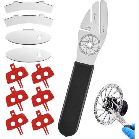 Clé à Disque de Vélo, Outil Réglage Frein Clé À Disque, Ajusteur de Disque de Frein, Frein à Disque Rotor Alignement pour Les Réparations de Vélo (1/5)