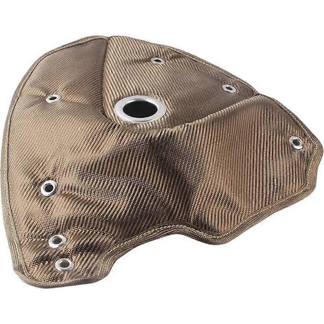 Couvercle de turbine/écran thermique en alliage de titane automobile compatible avec les couvertures d'isolation thermique des turbocompresseurs R55, R56, 1.6T, N14 et N18. (1/5)