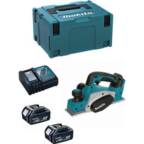 Makita - Batterie-Hobelmaschine 18V 2x5Ah Li-Ion 82 mm - DKP180RTJ (1/5)