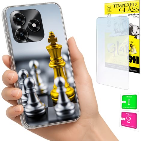 Schutzhülle für Honor X5C Plus / X5C 4G: Fotohülle mit Rückseite und 9H-Glas (1/5)