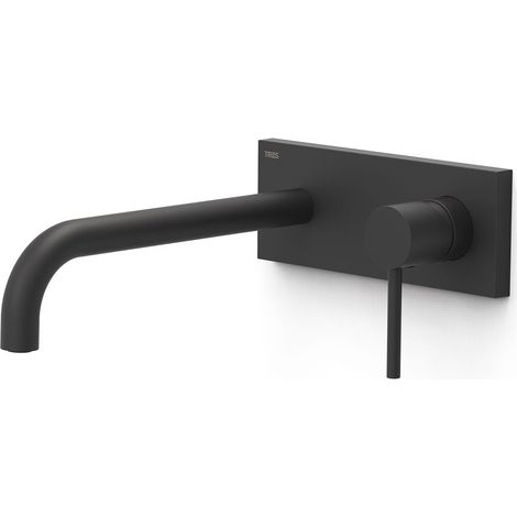 TRES 26230032NM STUDY Pieza Vista para Cuerpo Empotrado De Lavabo Color Negro Mate - ref: 26230032NM