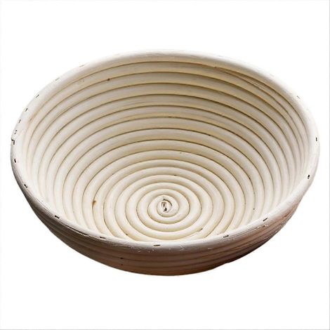 Handgefertigter runder Teigschutzkorb aus Rattan, 23 x 8 cm (1/5)