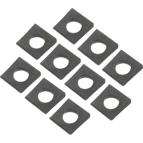 10 Pcs Rondelles Carrées Biseautées M8 Épaisseur 2 À 5mm Noir (1/5)