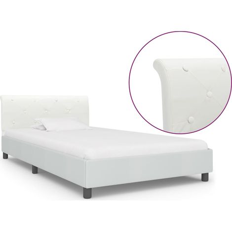 vidaXL Giroletto Bianco in Similpelle 90x200 cm (1/5)