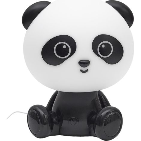 Veilleuse Enfant "Panda" 24cm Noir & Blanc