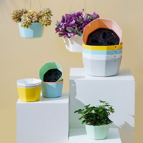 Pot Suspensif - Support Pour Plantes D'intérieur - Compatible Cactus Succulentes Et Herbes Aromatiques - Lot De 1 (1/5)