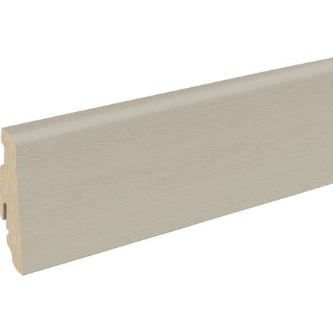 Neuhofer Fußleiste 240 cm 58 x 19 mm Eiche elegance Sockelleiste (1/3)