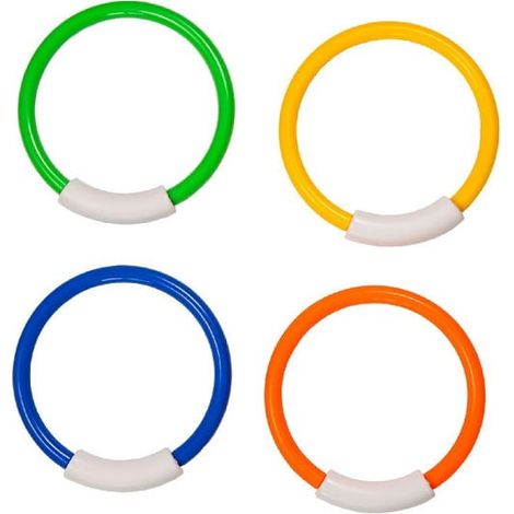 SportX 2012895 Juego de 4 anillos de buceo. (1/2)