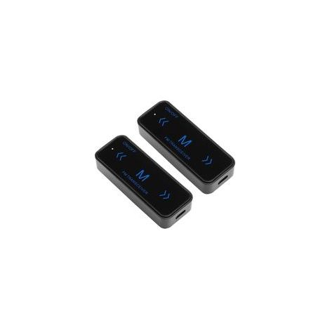 Lot de 2 mini talkies-walkies professionnels, interphone bidirectionnel avec une portée de communication de 1 à 3 km.