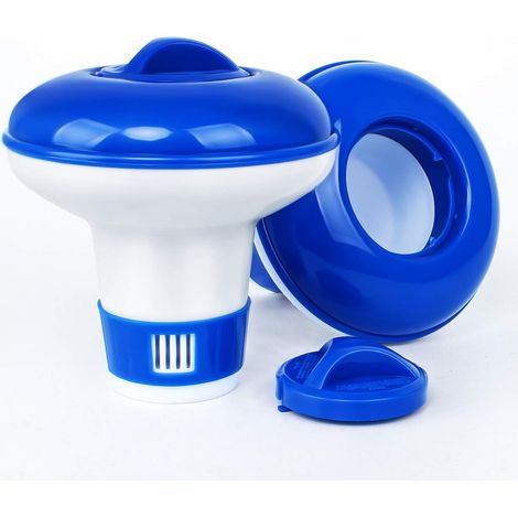 Distributeur de chlore flottant automatique pour piscines, distributeur automatique de produits chimiques. (1/5)