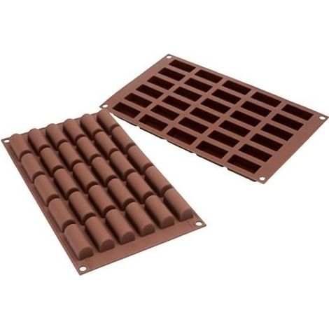 Moule 30 mini bûches silicone - Silikomart - 26.129.77.0065 (1/2)