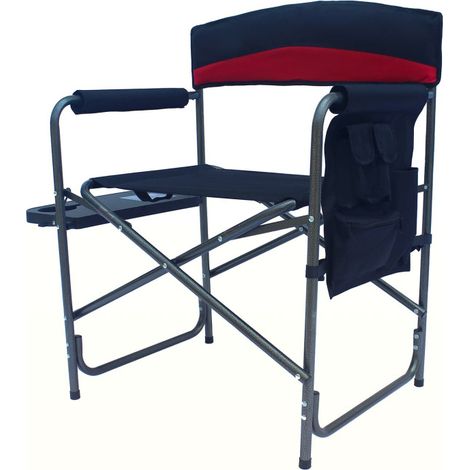 Linder Exclusiv Sedia pieghevole da campeggio Rosso/Nero