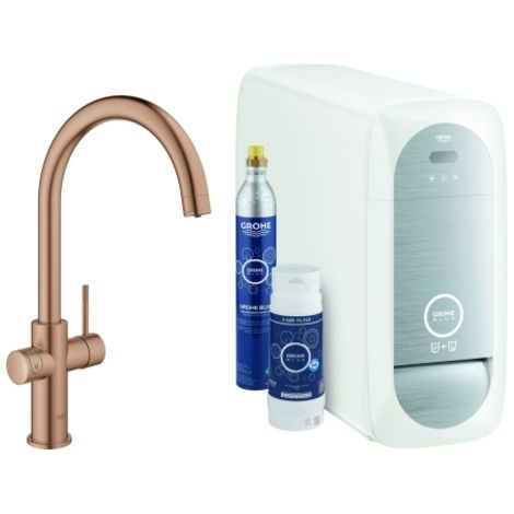 Grohe Blue Home Mitigeur monocommandé pour évier Starter Kit,