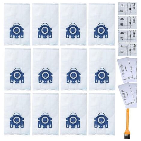 Lot de 12 sacs GN pour aspirateurs Miele Classic C1 Complete, C1, C2, C3, S2, S5, S8, S227/S240, S270/S280 (1/5)