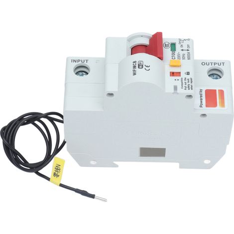 Disjoncteur intelligent WiFi 1P avec Bluetooth, interrupteur à distance, boîtier ignifugé, 220 V CA, 100 A (1/5)