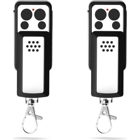 Telecommande Universelle PortailLot de 2 Télécommandes de Portail 433,92 MHz – Compatible avec 114253, OLD 104250, RED 104257, 104251, 104350 – 4 Canaux, Code Tournant, Design à Glissière – Piles Incl (1/4)